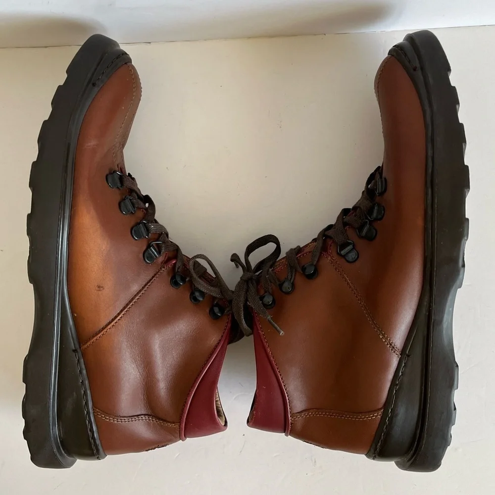 Coach Italy Aaron Brown Leather Chukka Ankle Boots Mens Size 8D